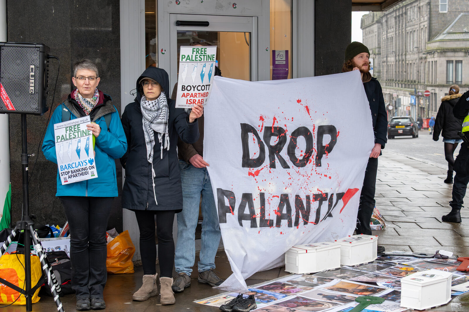 Protesta contra Palantir